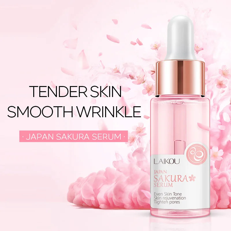 LAIKOU Serum Japan Sakura Essence Balance Grease  Hyaluronic Acid Pure Brightening Rejuvenation Skin Care Face Serum