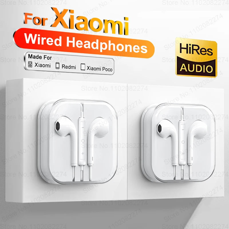 Luxury Type C Wired Headphone For Xiaomi Mi 13 12 11 Pro Ultra 3.5MM Earphone For Redmi Note 12 Huawei Samsung Earbuds Headset