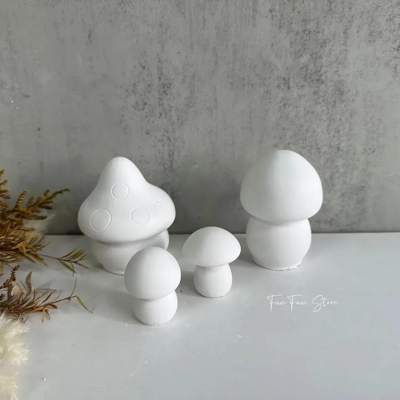 3D Mushroom Candle Silicone Mold Crystal Resin Epoxy Casting Gypsum Mould DIY Handmade Scented Candle Soaps Cake Making Tool