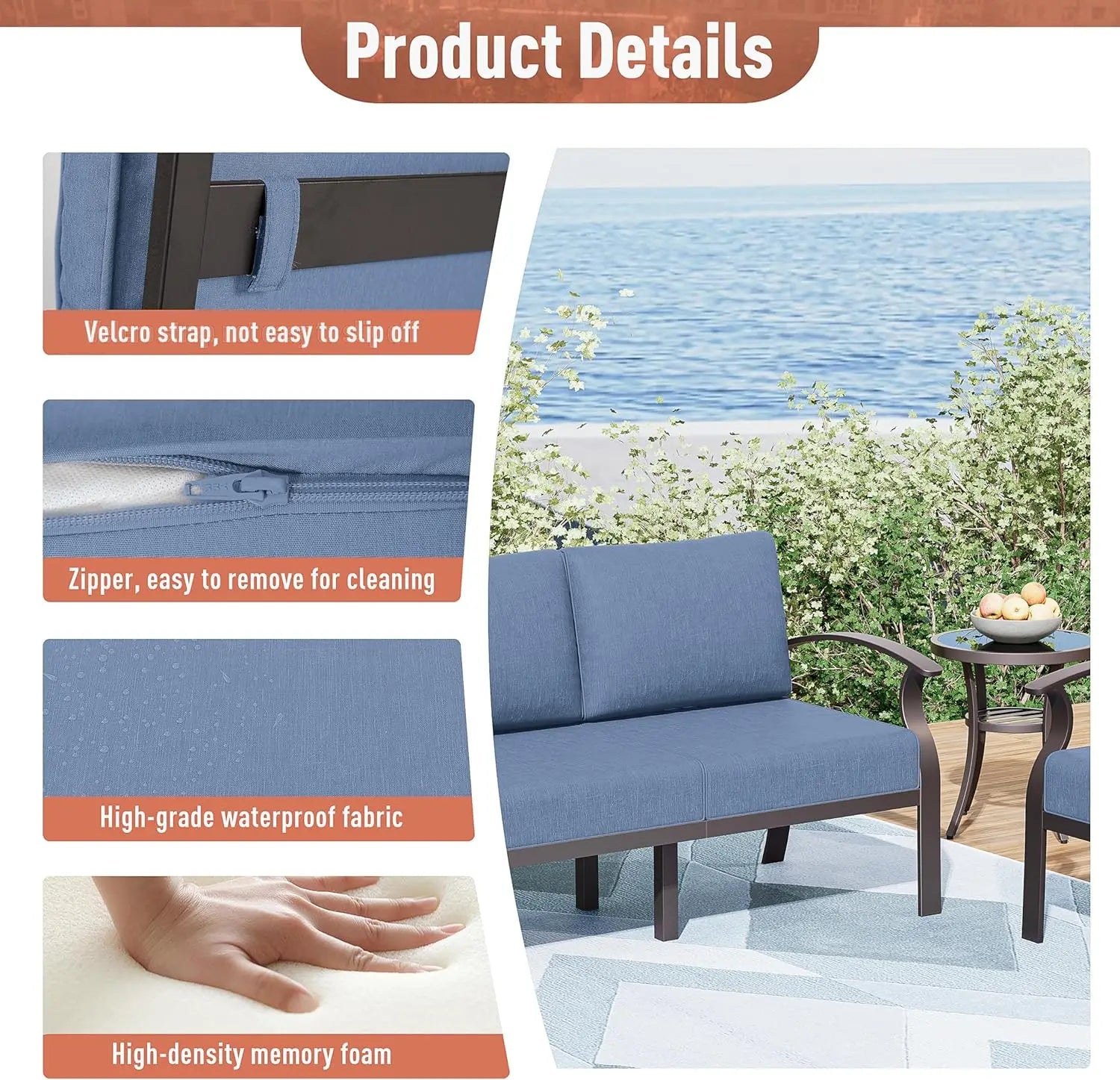 Modern Outdoor Comfort Patio Set