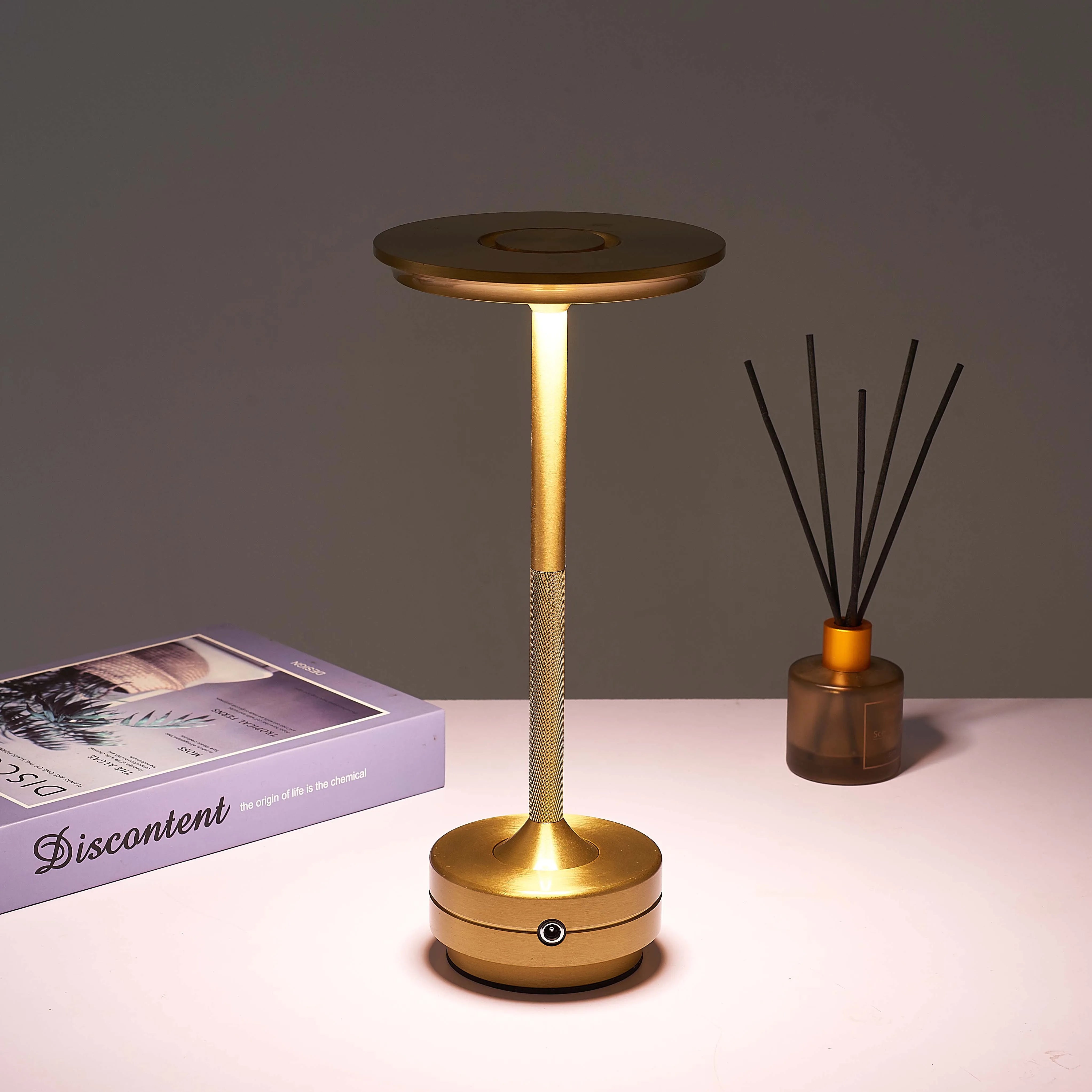 Claeted Rechargeable Table Lamp Touch Nordic Led Lamp Coffee Table Decor Bedroom Decoration For Study Bedside Cute Desk Light