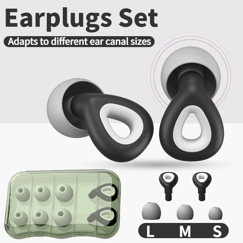 Earplugs for Sleep Anti-noise Loop Earplugs Swimming Earplugs Noise-cancelling Plugs for Sleeping Noise Canceling Ear Plugs Set