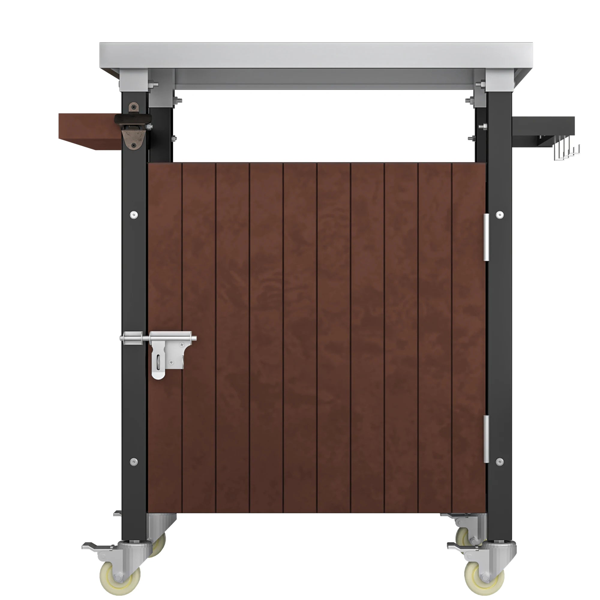 Heavy-Duty Outdoor Grill Cart with Multi-Functional Workspace