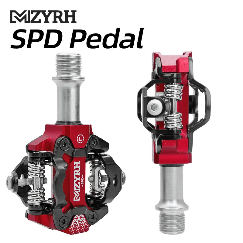 MZYRH Aluminum Sealed Bearings Bike Pedal For Road Bmx Mtb SPD Pedals Non-Slip Waterproof Self-locking Bicycle Pedals