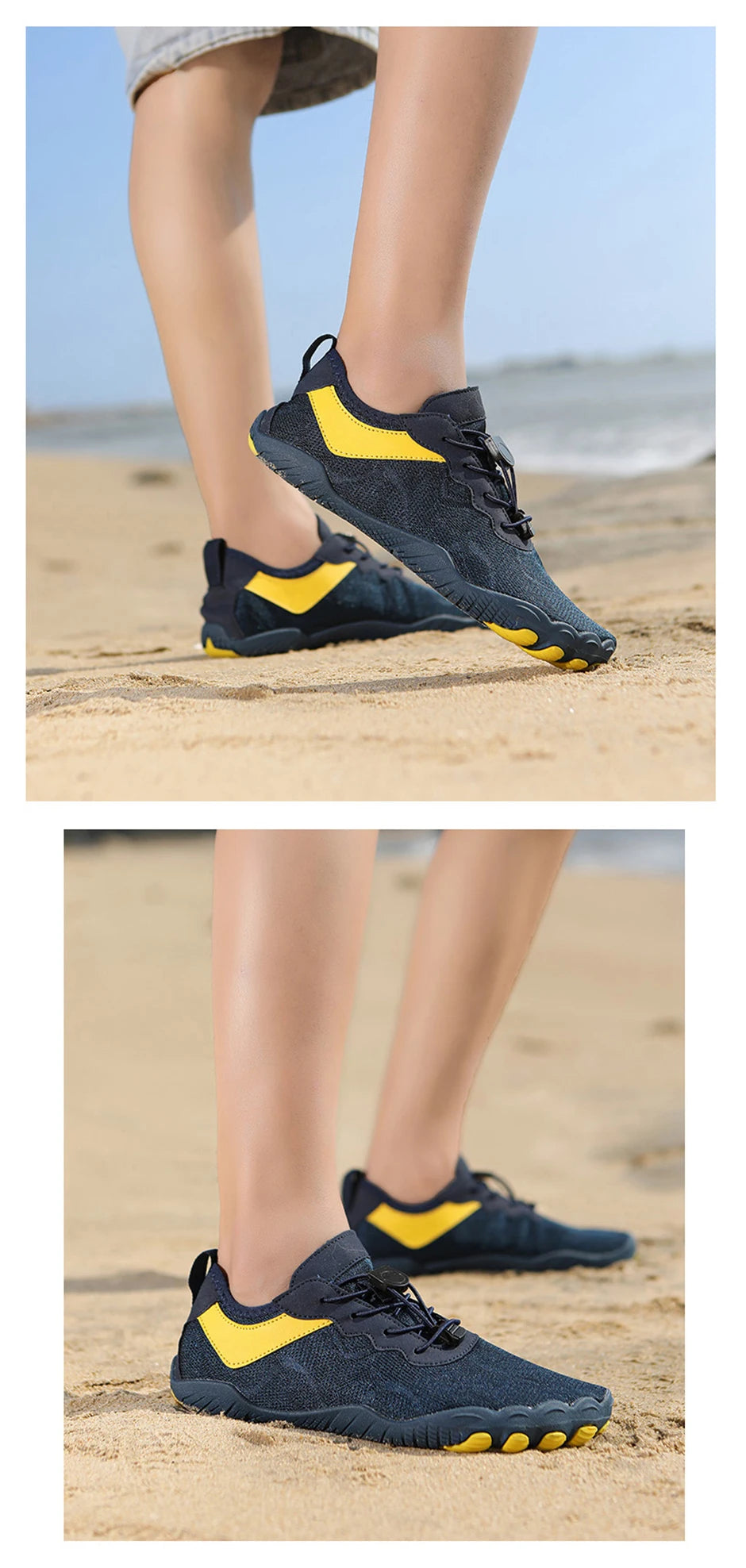 EOCENE Men Women Barefoot Quick-drying Wadding Shoes Couple Swimming Beach Fitness Outdoor Sports Amphibious Aqua Water Sneakers