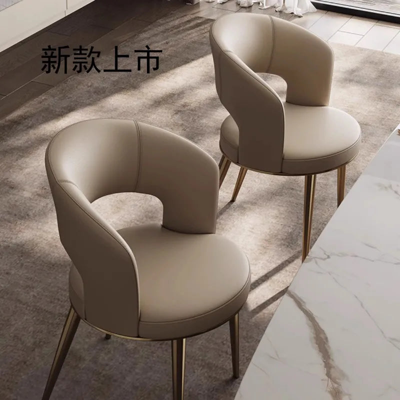 Luxury Desk Dining Room Chairs Lounge Nordic Modern Design Desk Chair Kitchen Office Chaises Salle Manger Home Furniture