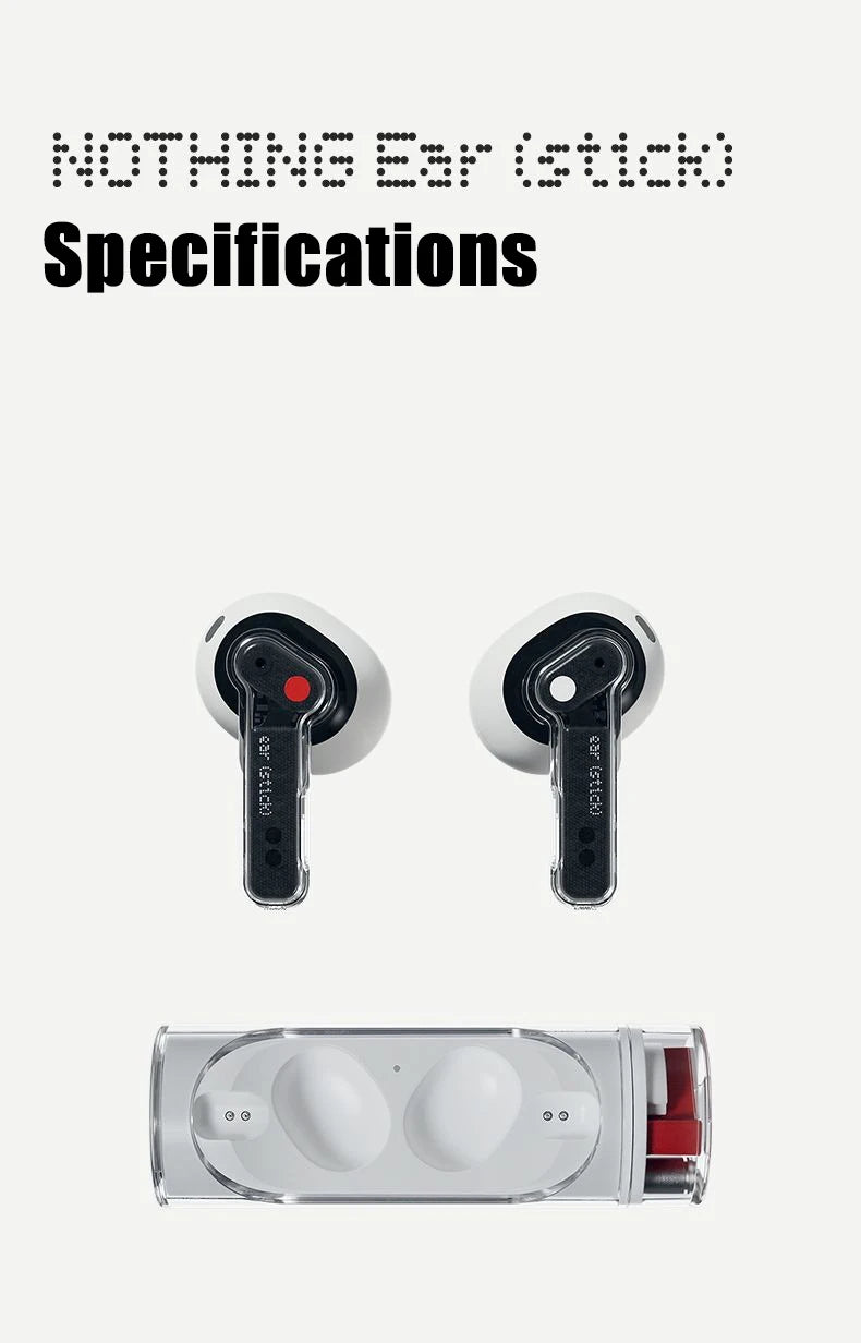 Nothing (Stick) True Wireless Bluetooth Headphones 5.2 Apple Android Universal Comfortable Sports Headphones Luxury Charging