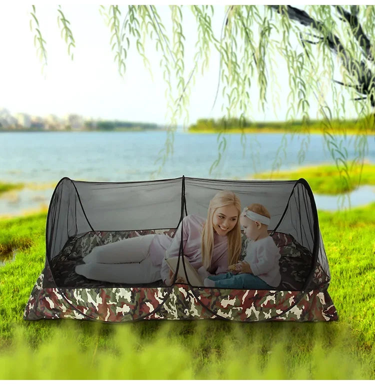 Camping Mosquito Net Tarp Tents Waterproof Travel Folding Portable for Trips Outdoor Garden Single-door Dormitory Anti-mosquito.