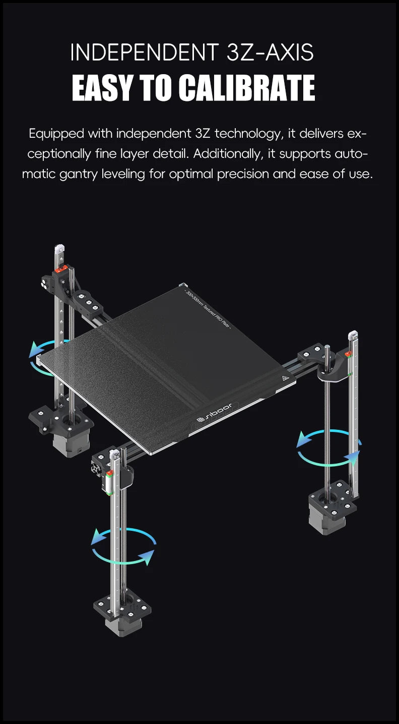 Upgraded SIBOOR Voron Trident [JUNE, 2024] CNC Metal Structure 4AWD CoreXY 3D Printer DIY Desktop Automatic Leveling 3D Full Kit