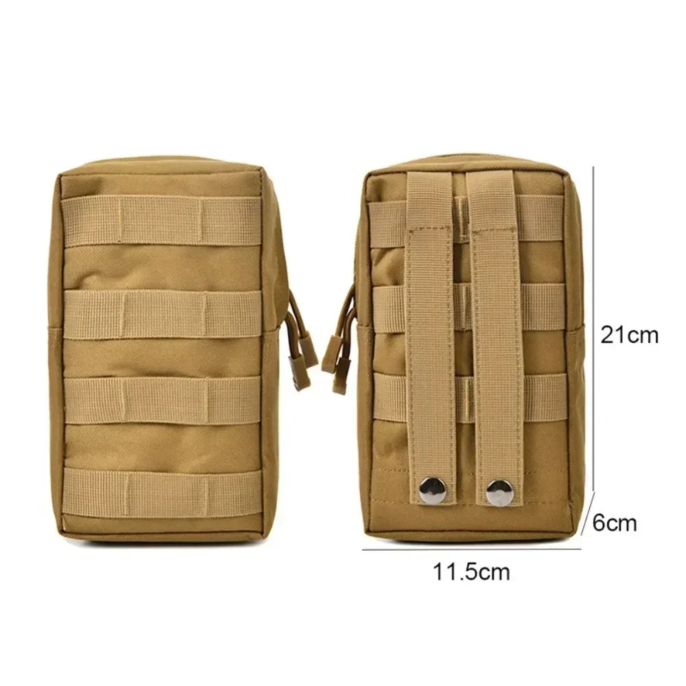 Hot Outdoor Tactical Molle EDC Pouch Waterproof 1000D Nylon Multi Purpose  Tactical Universal Hunting Camping Equipment Bag