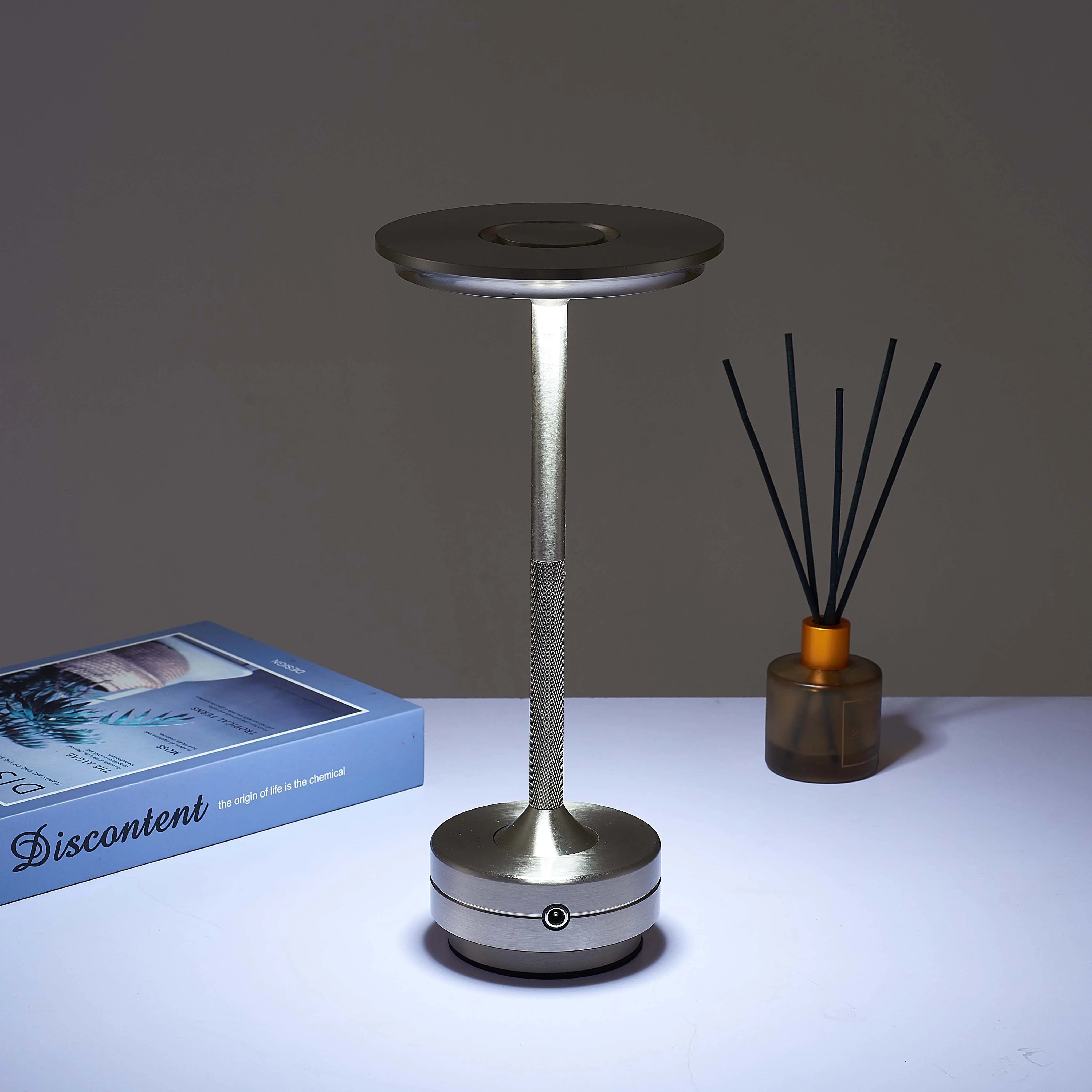 Claeted Rechargeable Table Lamp Touch Nordic Led Lamp Coffee Table Decor Bedroom Decoration For Study Bedside Cute Desk Light