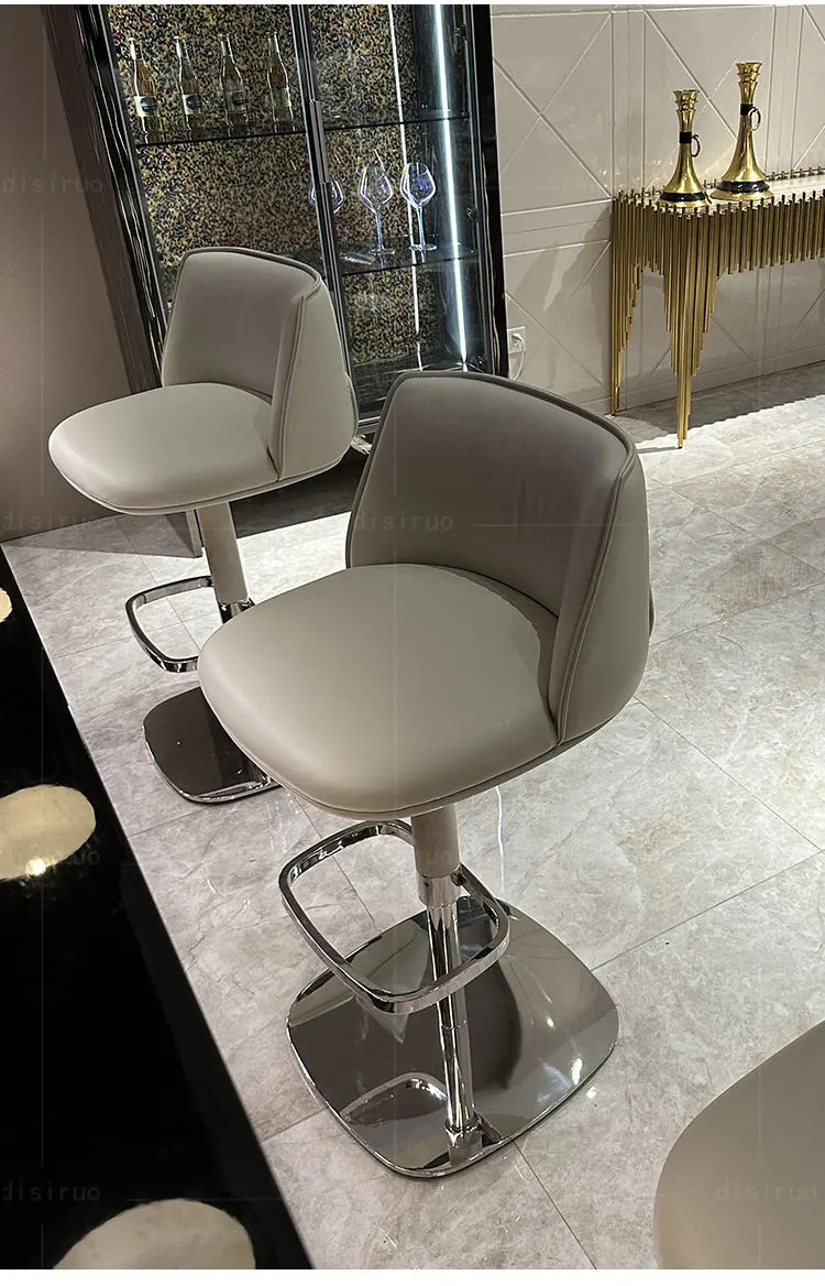 Home Luxury Bar Stools Garden Swivel Office Dining Manicure Chair Counter Minimalist Modern Sillas Bar Furniture Counter TD50DC