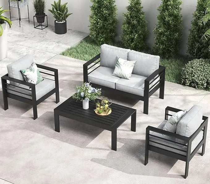 Outdoor Aluminum Patio Furniture Set – Comfortable & Stylish