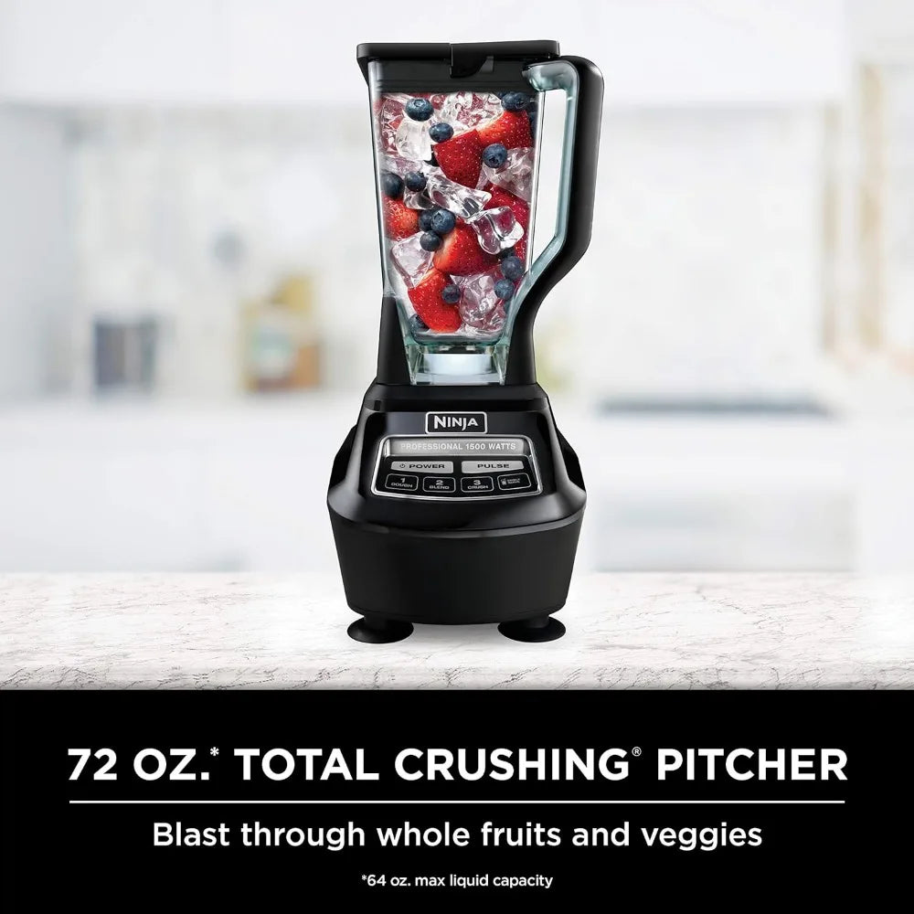 BL770 Mega Kitchen System, 1500W, 4 Functions for Smoothies, Processing, Dough, Drinks & More, with 72-oz.* Blender Pitcher