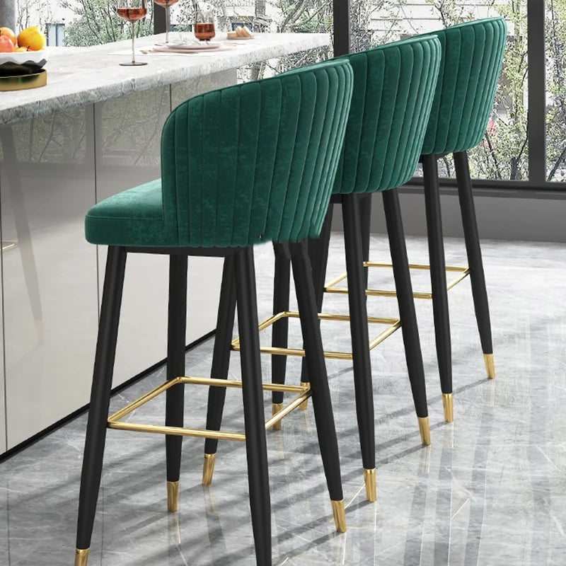 Kitchen Luxury Bar Stool Cafe Salon Design Counter Office Chair Manicure Gaming Reception Bancos Para Barra Bar Furniture TD50DC