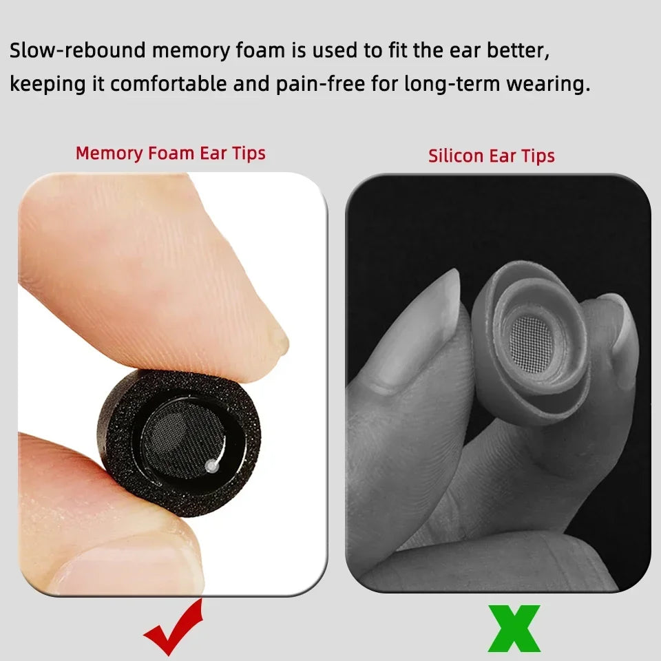 Memory Foam Ear Tips For Airpods Pro 2 1 Earbuds Cover Anti Noise Ear Plugs For Apple Air Pod Pods Pro Gen 2 Replacement Eartips