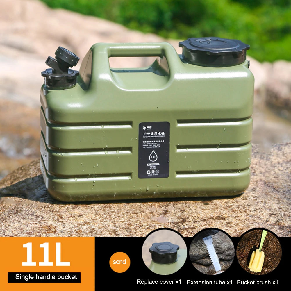 11L/12L Large Water Tank Outdoor Water Bin with Faucet & USB Rechargeable Electric Water Pump Water Tank for Camping Fishing