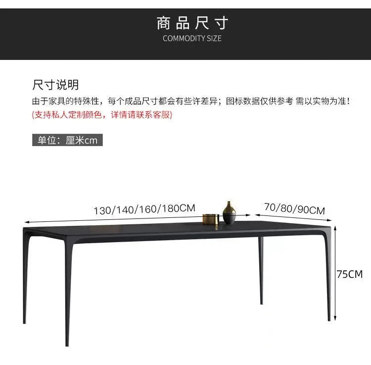 Simple Slate Dining Table Minimalist Nordic Coffee Modern Bar Tables Design Receptionist Muebles Cocina Kitchen Furniture HD50CZ