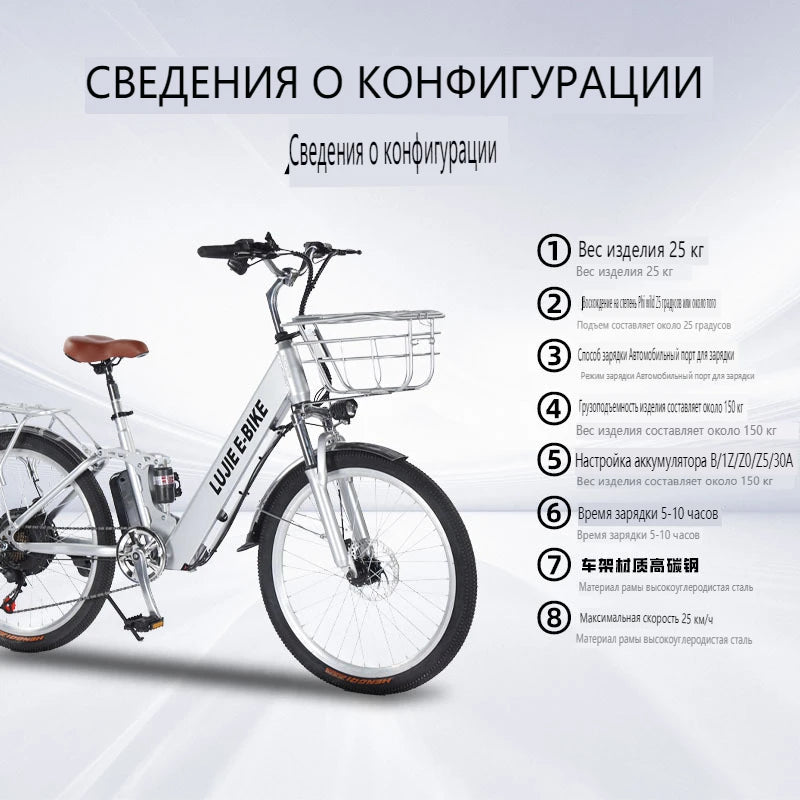 FEIVOS B3 Factory wholesale 350W36V electric bicycle with mid mounted shock absorber, adult lithium battery electric bike