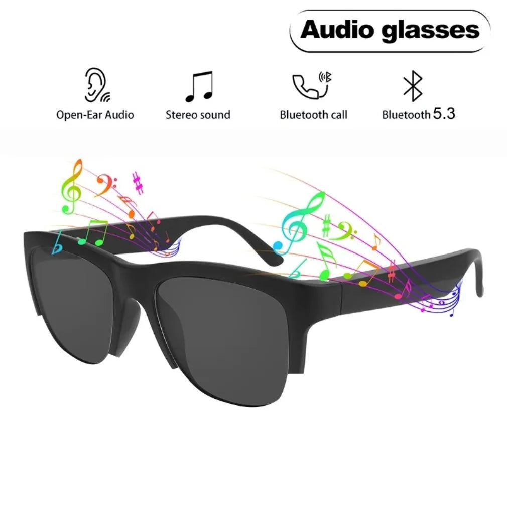 Hot Smart Music Sunglasses Earphone Wireless Bluetooth-compatible 5.3 Headset Outdoor Sports Handsfree Calling Stereo Eyeglasses