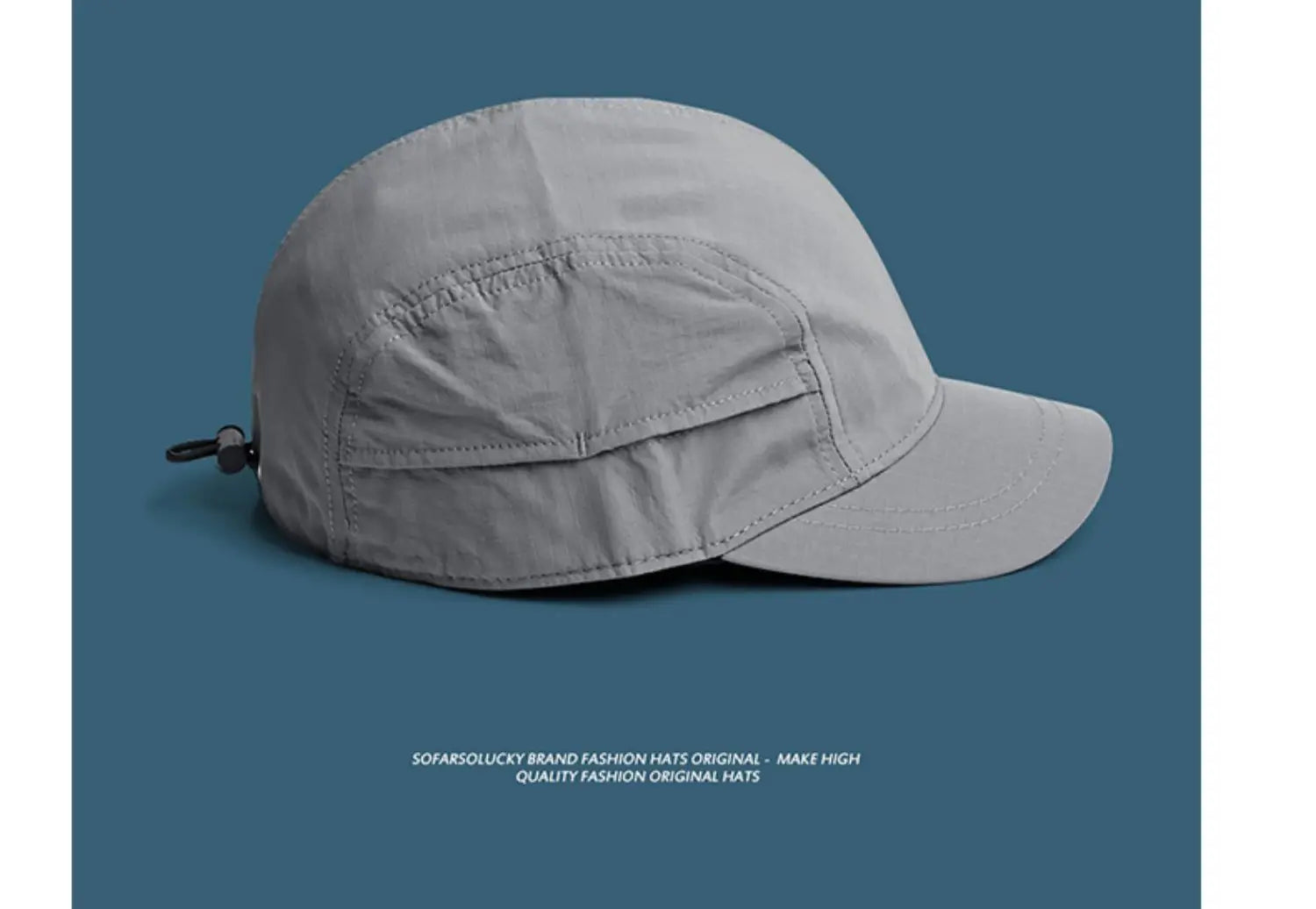 Japanese Thin Summer Outdoor Sunscreen Quick-drying Baseball Cap Men's Short Solid Color Light Board Baseball Cap