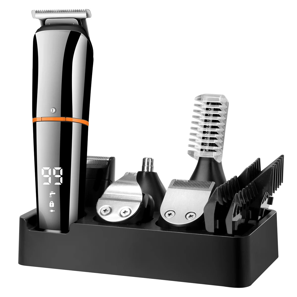 KIKIDO KK-860 10in1 multi hair trimmer men facial,beard,body grooming kits electric hair clipper nose ear trimer rechargeable