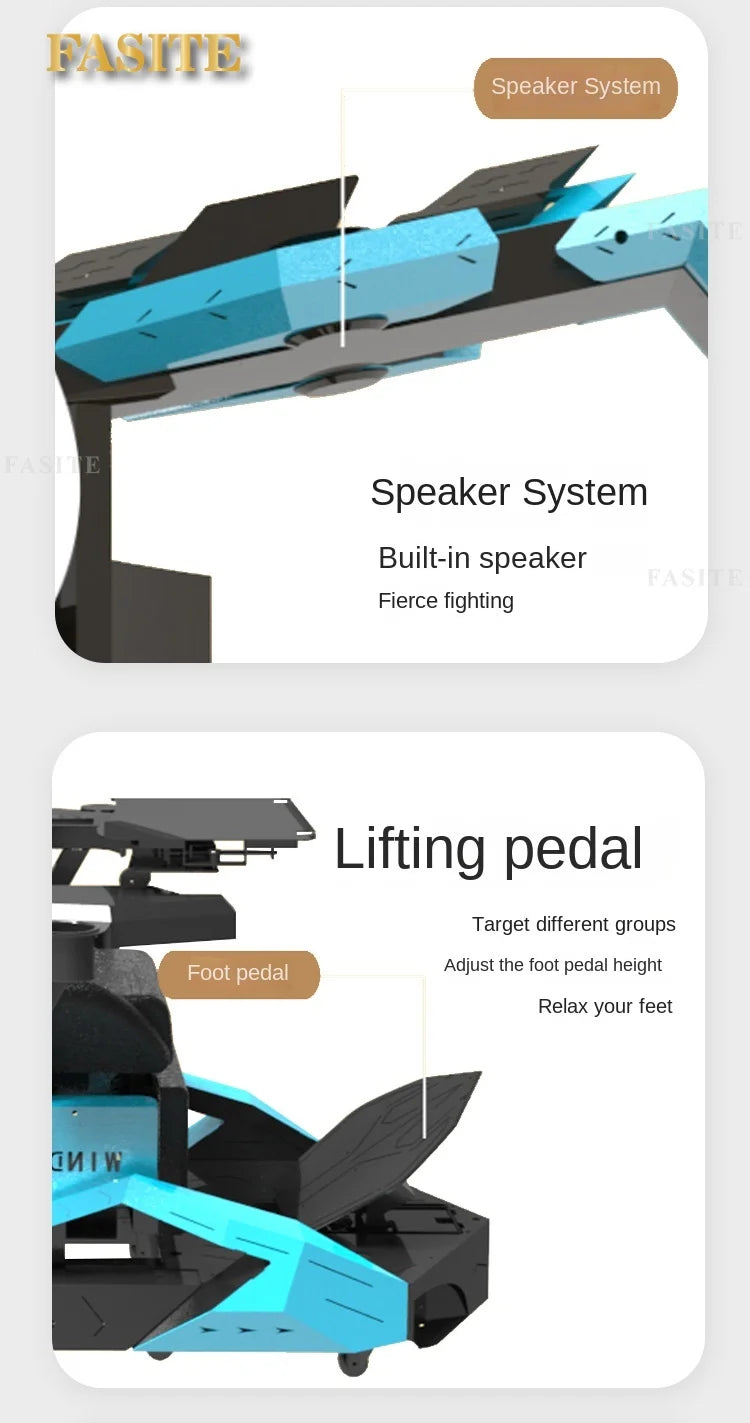 Computer cockpit integrated esports space module zero gravity lazy person game ergonomic seat