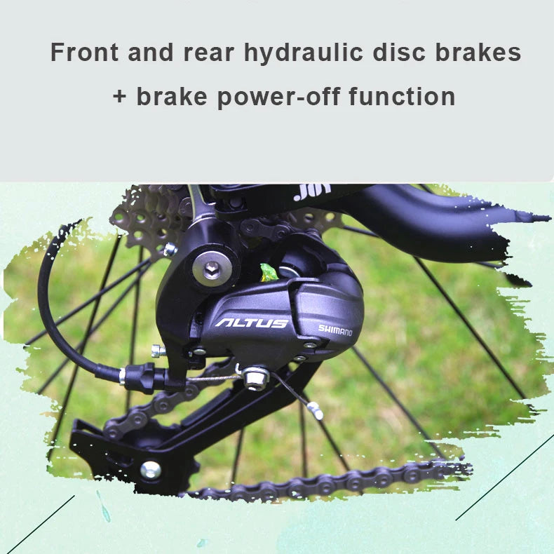 26inch electric torque mid-drive power-assist travel mountain bike 45km/h two-wheeled pedal long-distance travel variable ebike