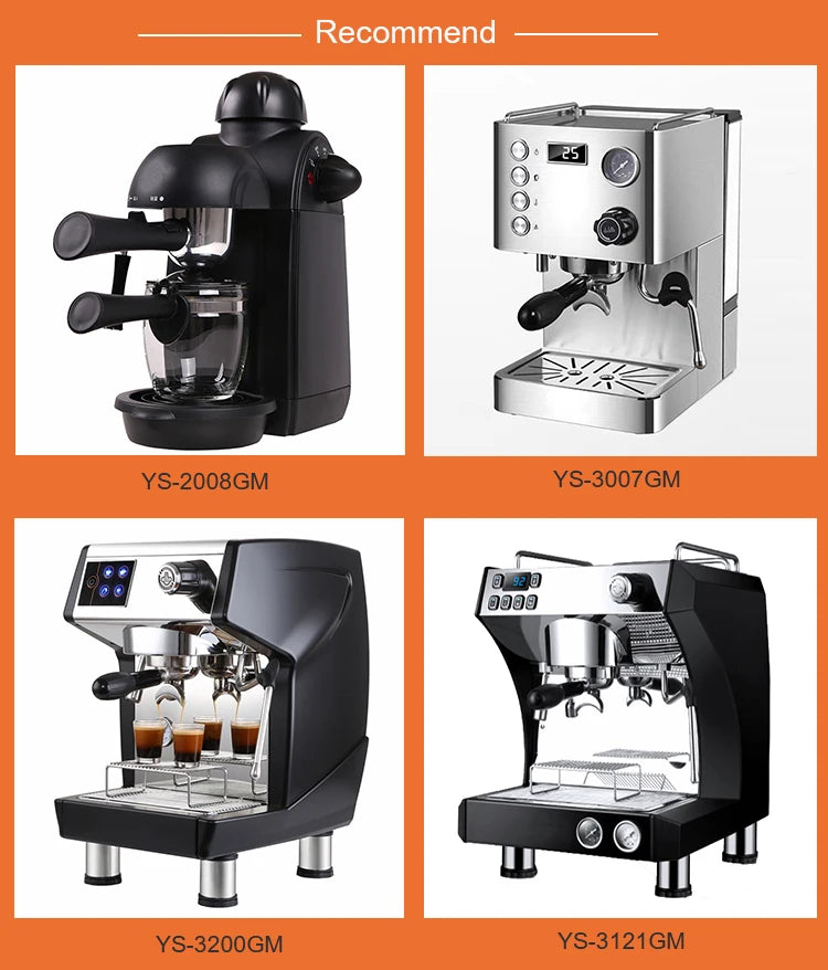 Barista china luxury professional coffee machine stainless steel italian coffee maker electric