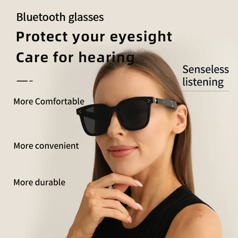 Bluetooth Smart Audio Glasses For Listen To Music And Call Fishing Driving UV 400 Protection Sunglasses Fast Charging Headphone