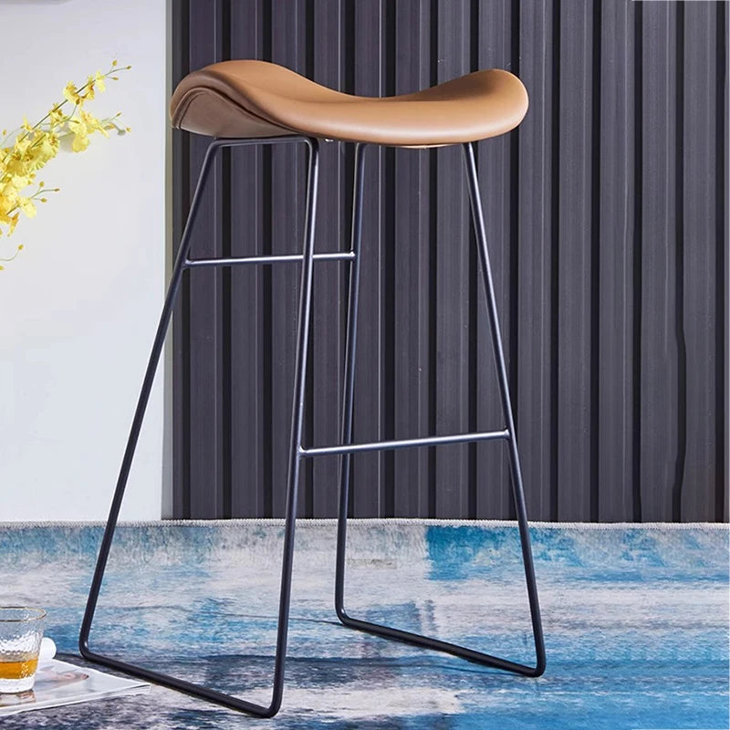 Nordic Cafe Bar Stools Dining Office Home Modern Tall Stool Minimalist Kitchen Bancos Para Barra Bar Furniture Counter TD50DC