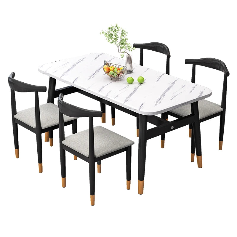 Modern Simple Dining Table Nordic Design Bistro Coffee Center Tables Minimalist Wine Mesas De Jantar Kitchen Furniture HD50CZ