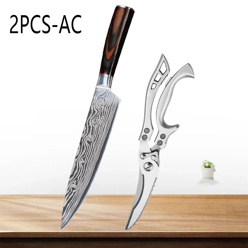 Precision Steel Chef’s Knife Set