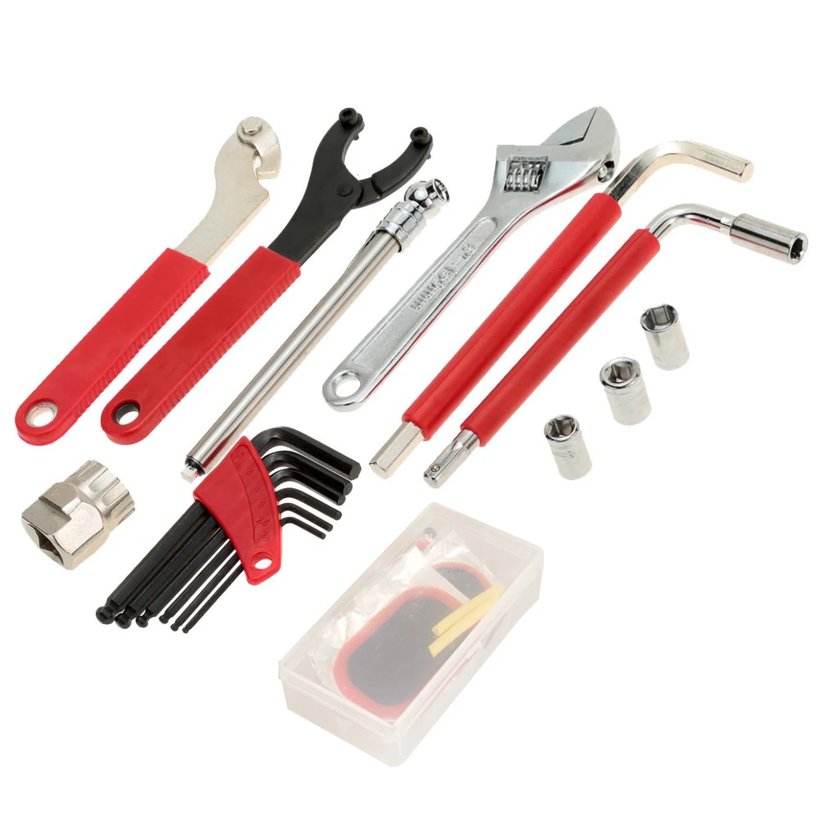 Lixada Portable Multifunctional Cycle Bicycle Bike Repair Tool Kit Set Includes Different Kinds of Carbon Steel Tools