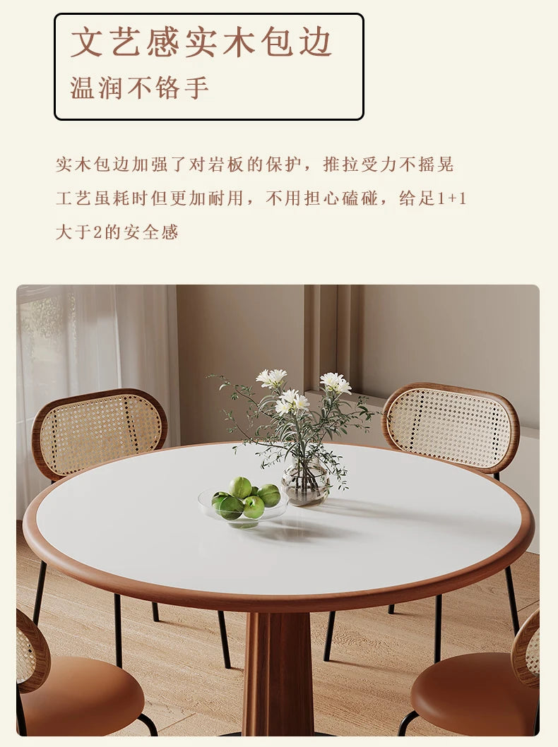 Simple Round Kitchen Tables Retro Design Poker Japanese Dining Table Nordic Coffee Tavoli Da Pranzo Small Furniture HD50CZ