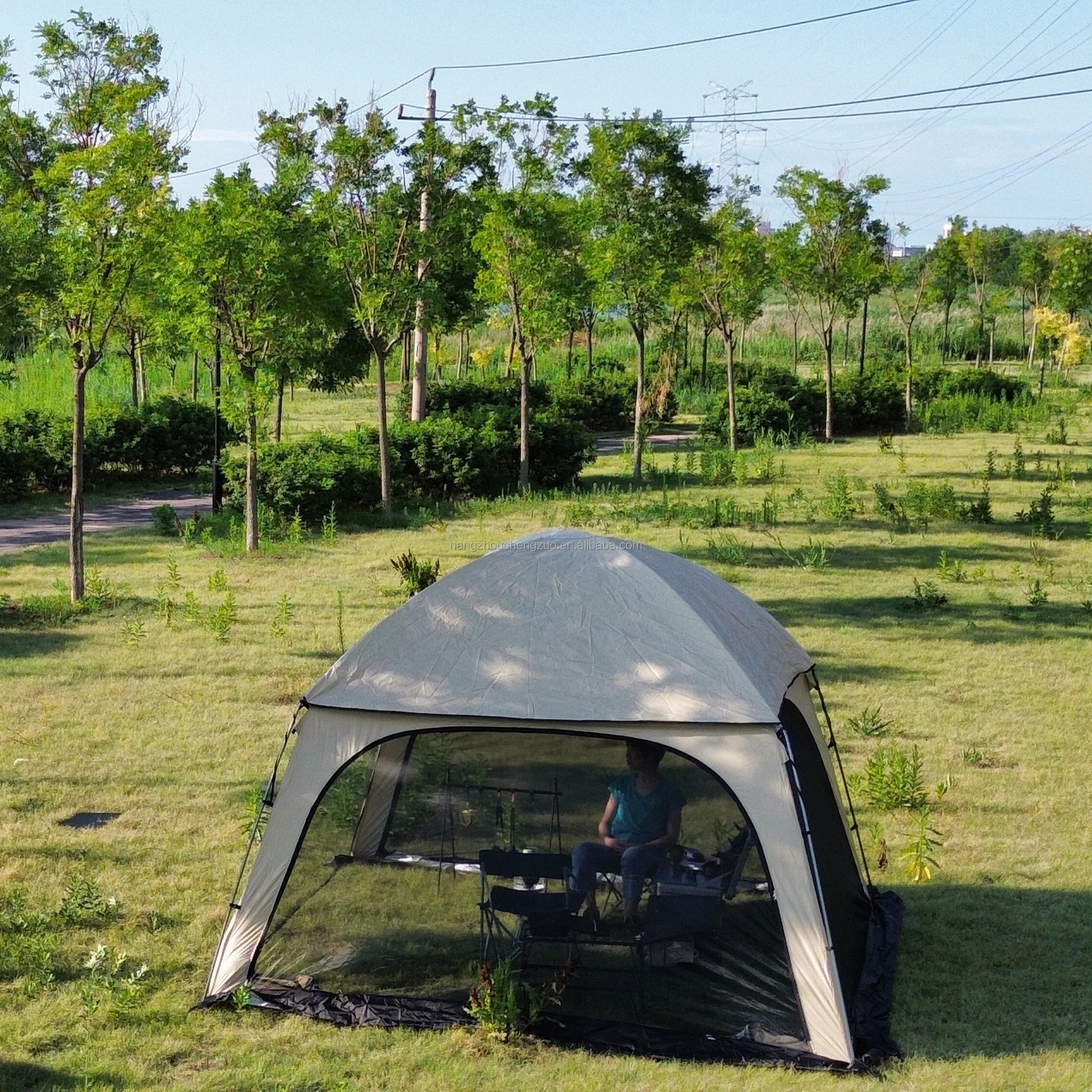 High quaity 6 person luxury tent,6 Person Dome tent for Famiy tent,6 Person Glamping tent,big dome temt with 4 doors