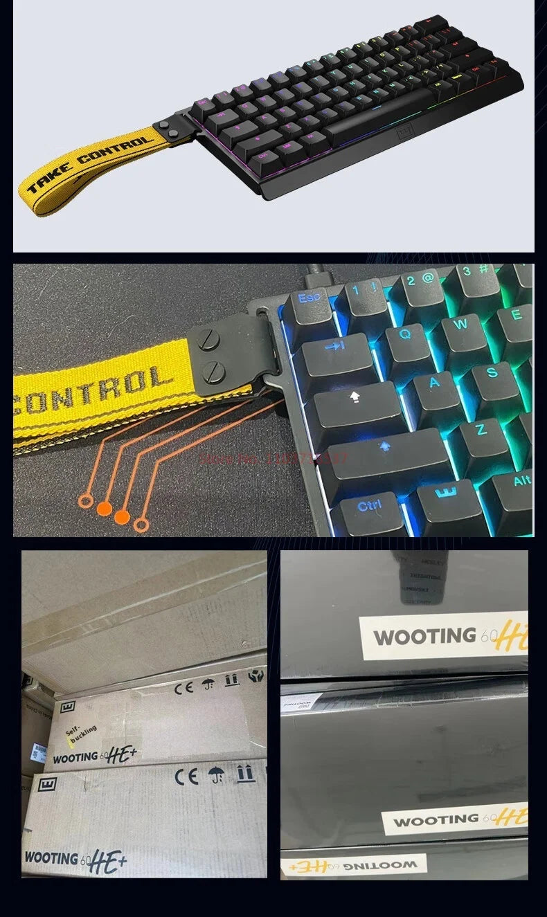 Wooting 60HE Magnetic Axis Mechanical Keyboard wired Customized Lightweight Gaming PBT CSGO Valorant Electronic Sports Laptop