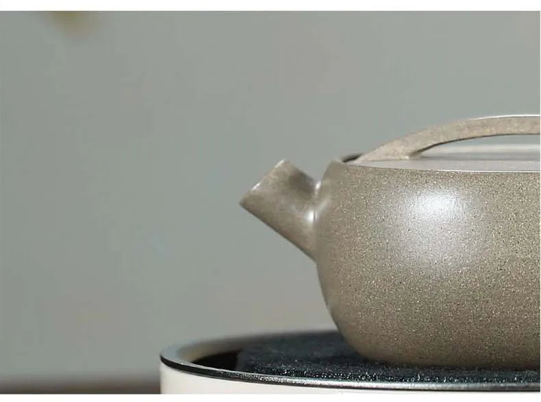 120ml Chinese Yixing Purple Clay Teapots Large Caliber Handmade Tea Pot Raw Ore Green Section Mud Kettle High-end Zisha Tea Set