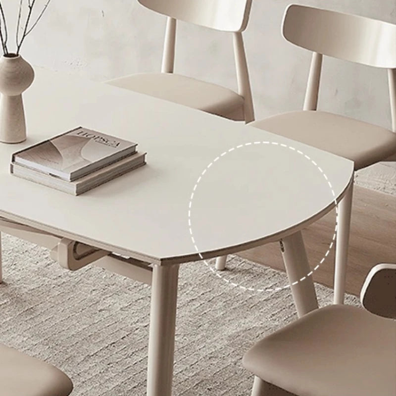 Slate Folding Dining Tables White Extendable Nordic Modern Living Room Table Receptionist Design Mesas Comedor Furniture HD50CZ