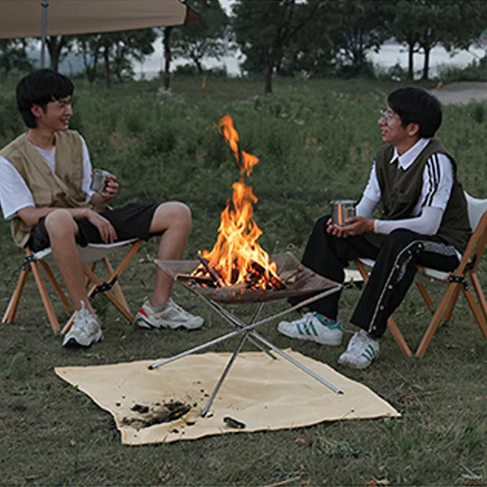 Outdoor Camping Fireproof Cloth Picnic Barbecue Insulation Mat Flame Retardant High Temperature Fire Blanket Fiberglass Mat