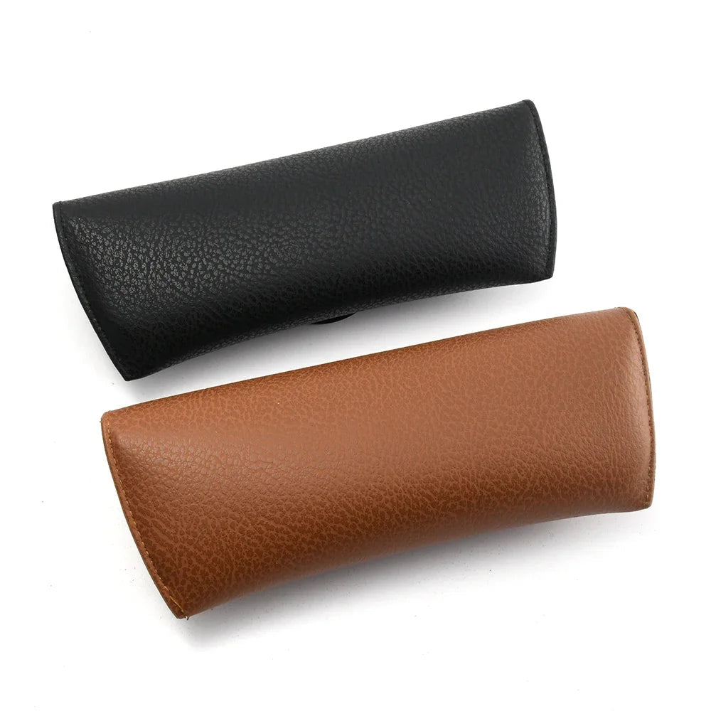 2024 Fashion Leather Soft Sunglasses Case for Men Luxury Designer Glasses Box Bag Hard Protector Eyeglasses Accessories