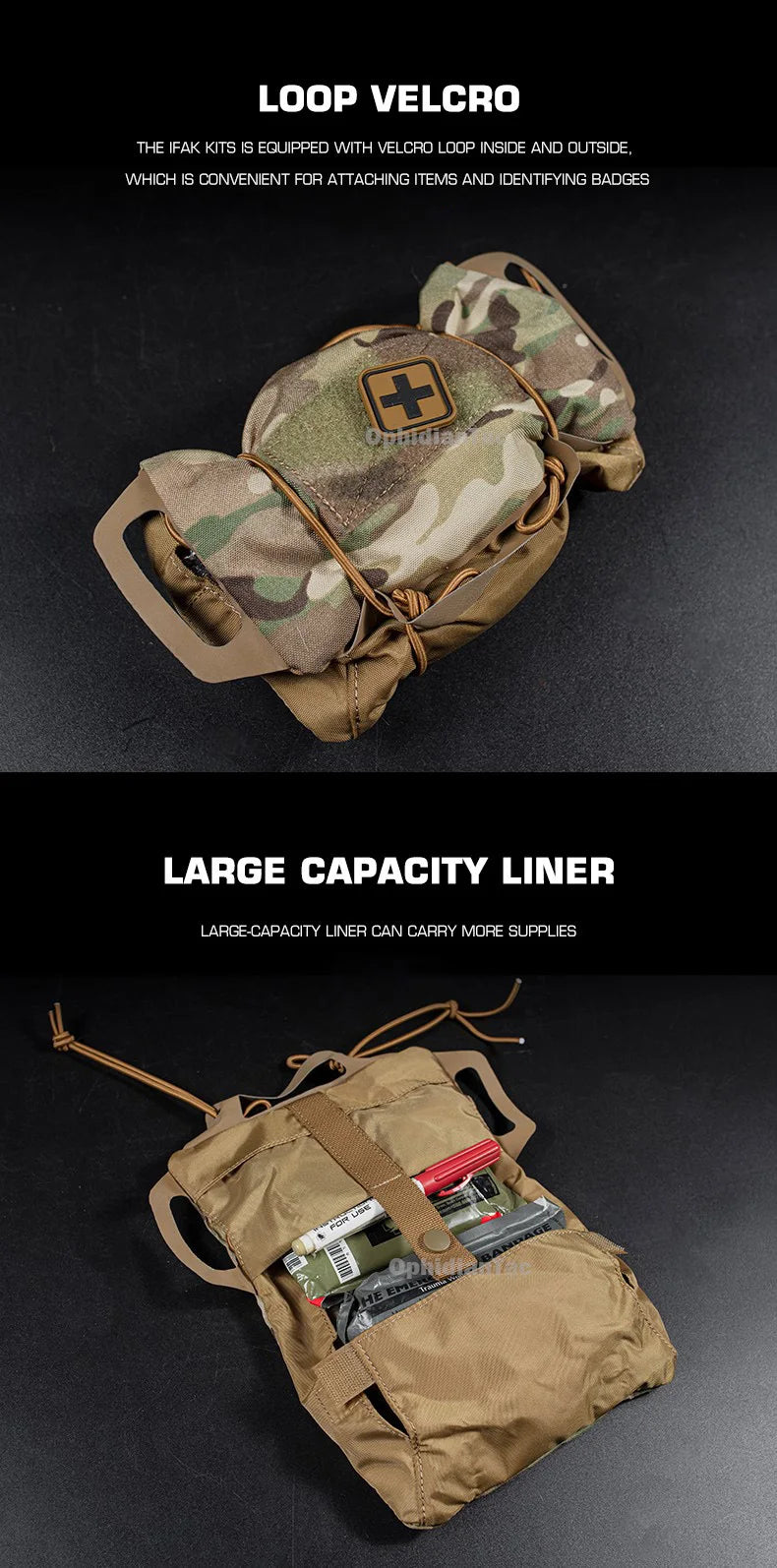 IFAK  Pouch MOLLE First-aid Kit Survival Outdoor Hunting Emergency Bag Camping Kit