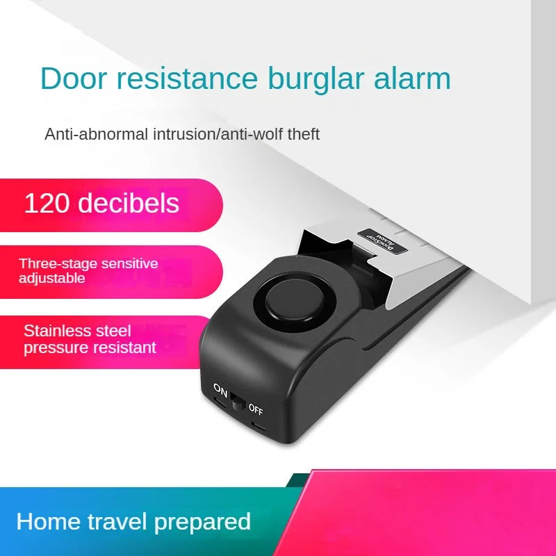 Hotel Door Stop Burglar Alarm Door Crack Alarm Door Plug Alarm Household Door Stop Alarm Home Security System Security Gadgets