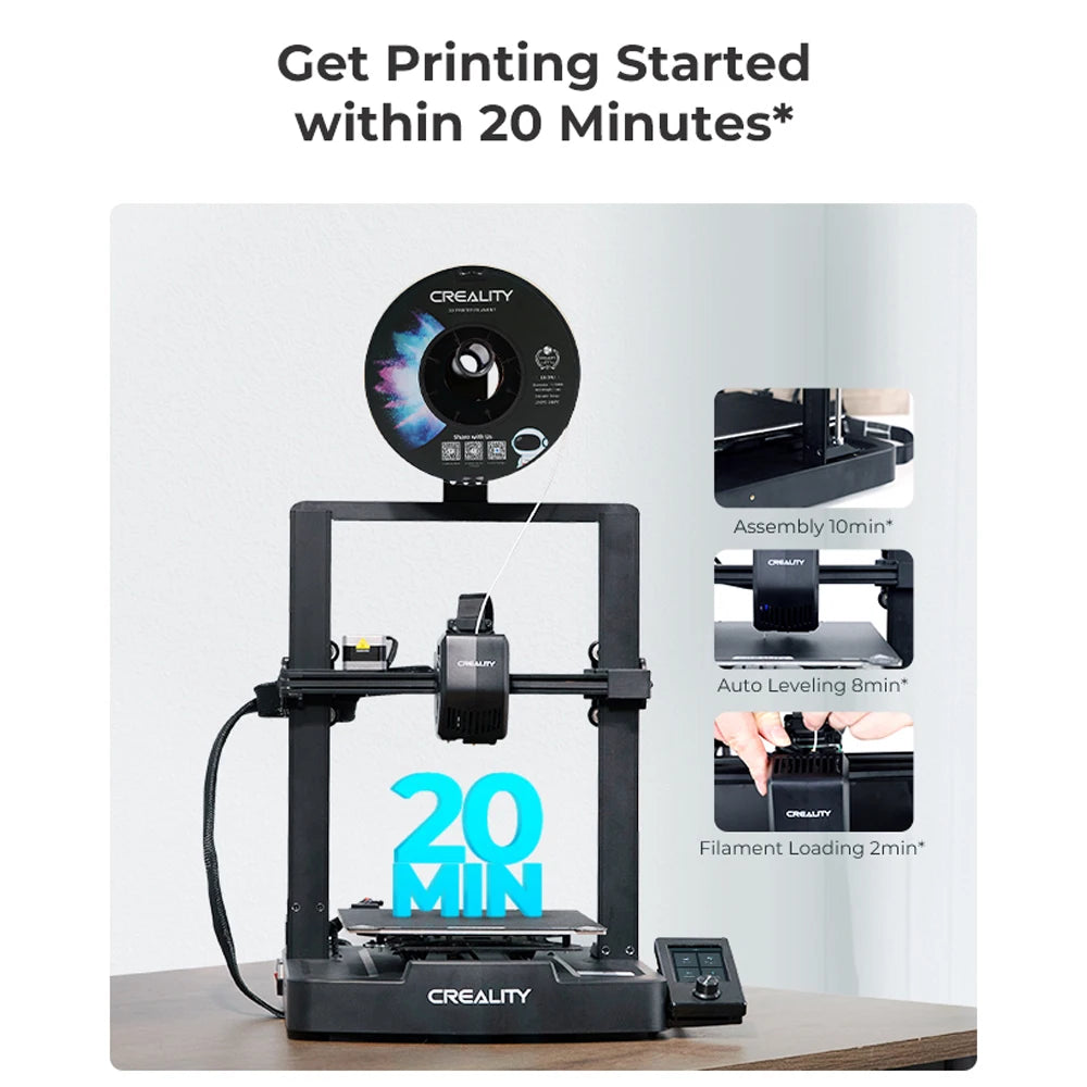 CREALITY Ender-3 V3 SE 3D Printer Sprite Direct Extrusion IU Display Auto Leveling Dual Z-axis 3D Printer Creality Ender-3 V3 SE