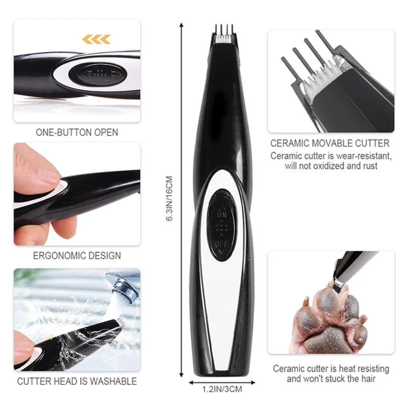 Pet Clipper Grooming Kit Rechargeable Pet Hair Trimmer Shaver Haircut Set For Cat Dog Hair Cutting Remover Machine Professional