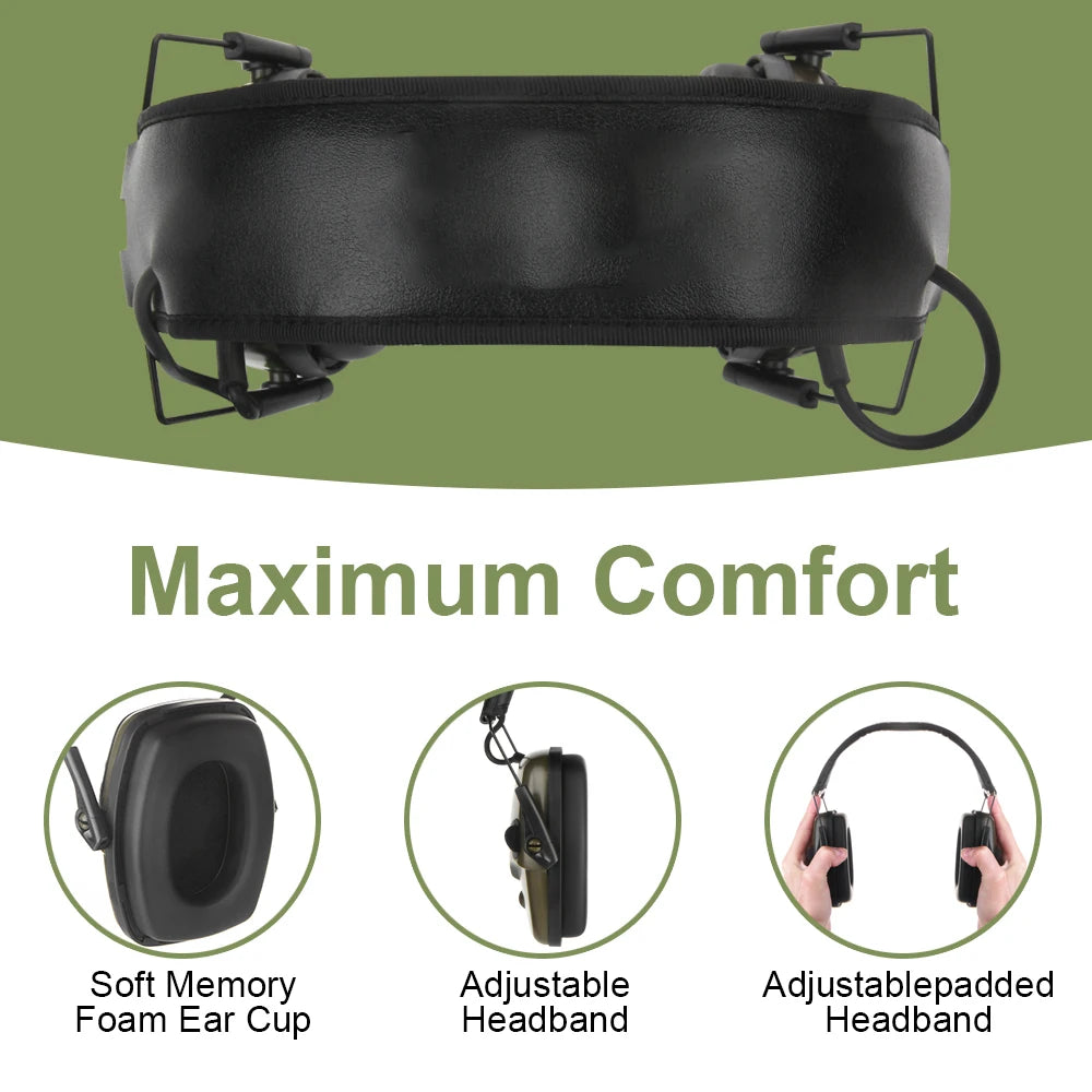 Electronic Shooting Earmuff Impact Sport Anti-noise Ear Protector Sound Amplification Tactical Hear Protective Headset 1/4/5pcs