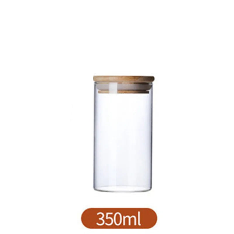 Glass Storage Jar with Bamboo Lid