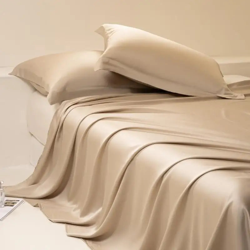 Luxury Bamboo Fiber Flat Sheet Set – 3-Piece Bedding Collection