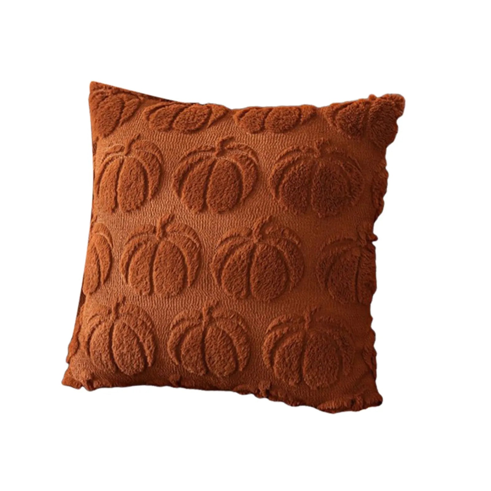 1pc Fall Pillow Covers Fall Decorations Autumn Orange Pumpkin Throw Pillow Cases Soft Plush Faux Fur Wool Couch Cushion Case