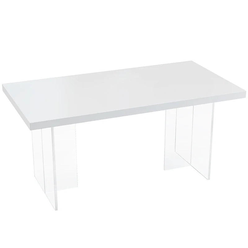 Bistro White Dining Table Balcony Wine Receptionist Simple Living Room Table Modern Nordic Mesa Comedor Furnitures HD50CZ